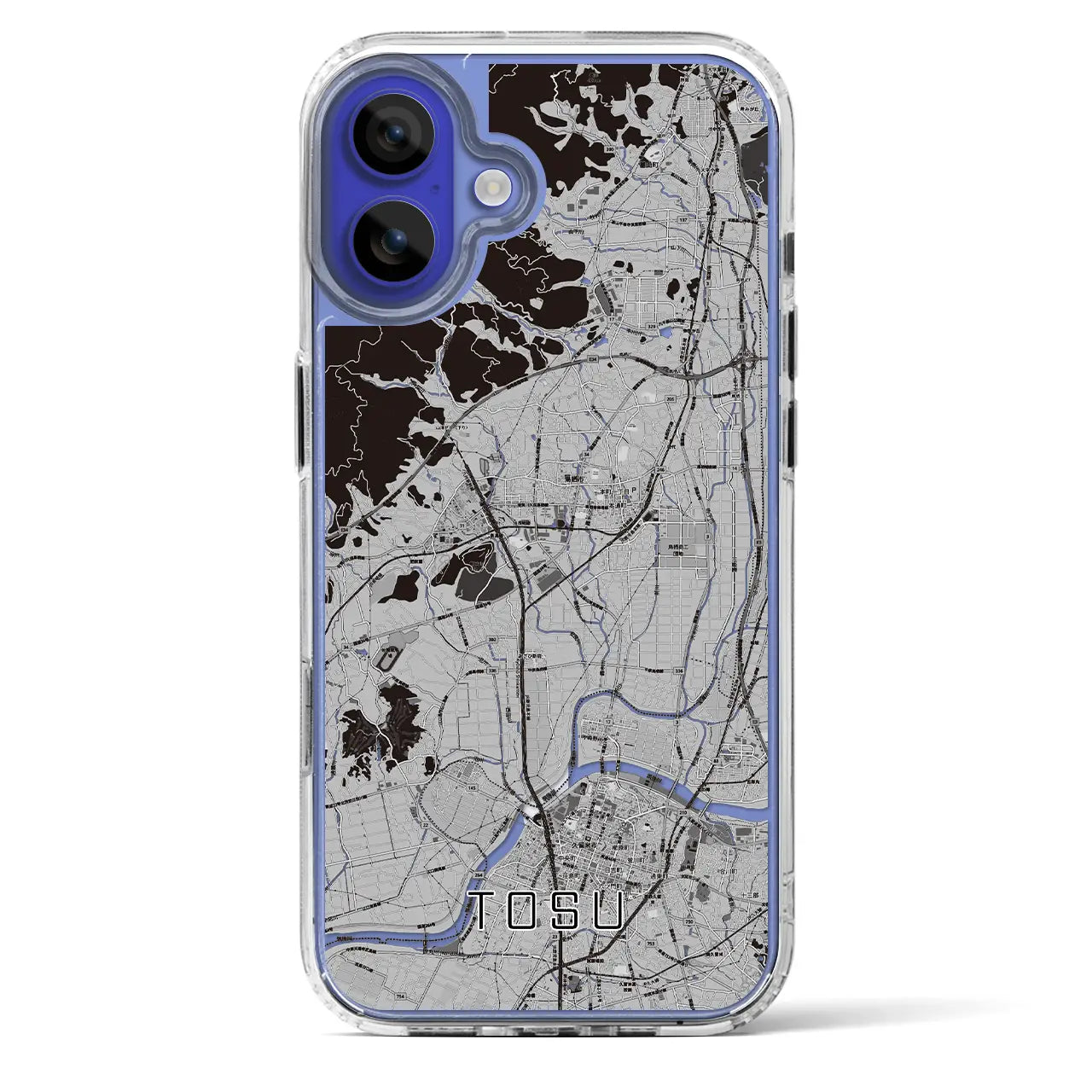 【鳥栖(佐賀県)】地図柄iPhoneケース(MagSafeタイプ)