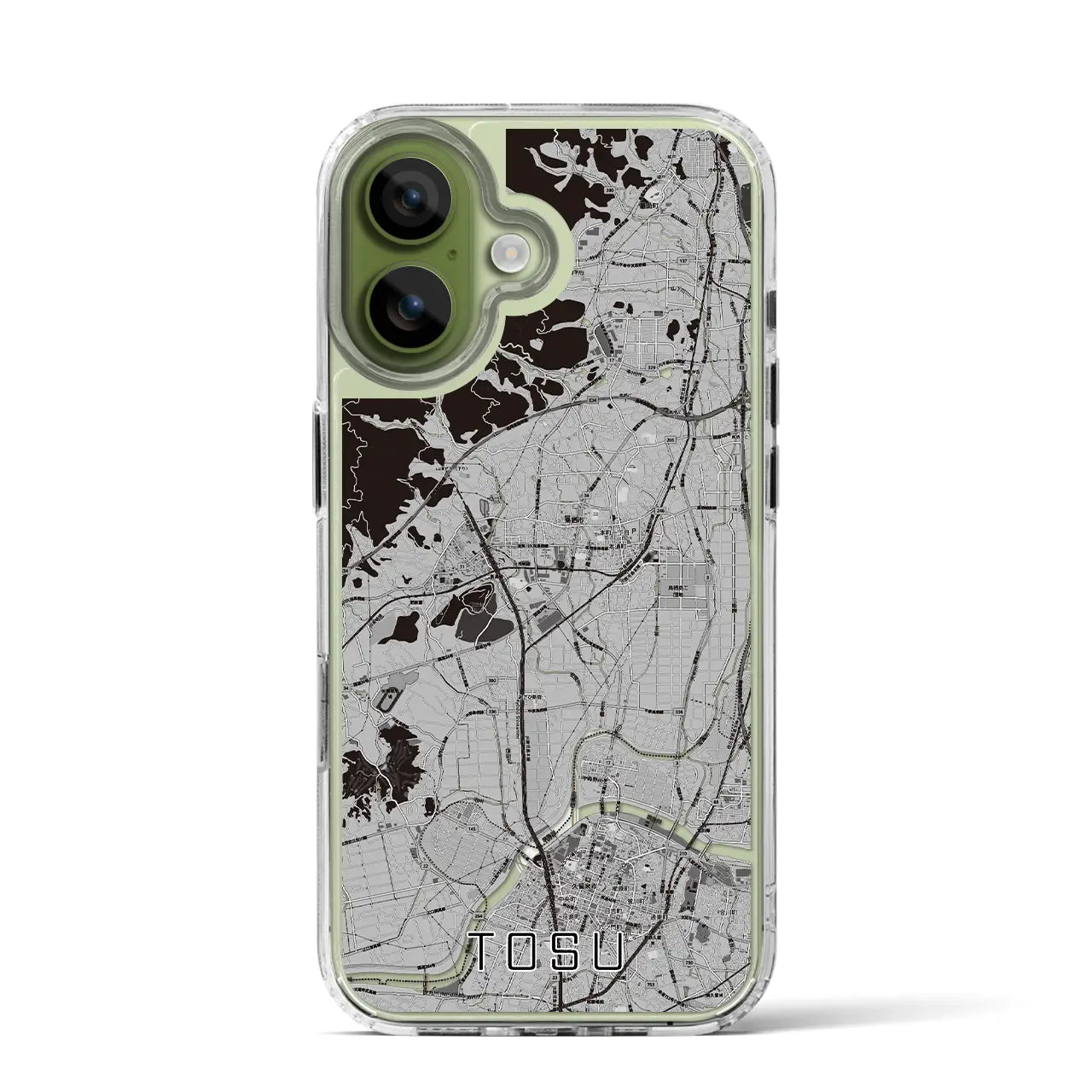 【鳥栖(佐賀県)】地図柄iPhoneケース(MagSafeタイプ)