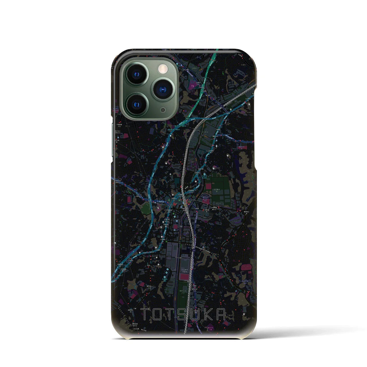 【戸塚(神奈川県)】地図柄iPhoneケース(バックカバータイプ)