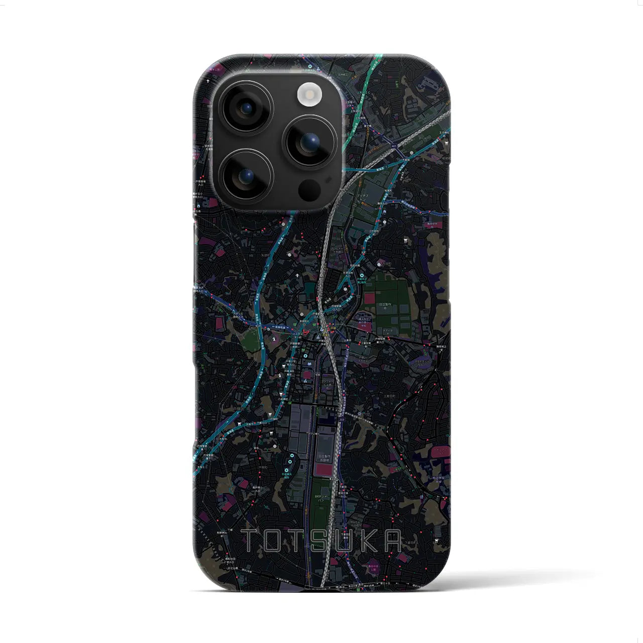 【戸塚(神奈川県)】地図柄iPhoneケース(バックカバータイプ)