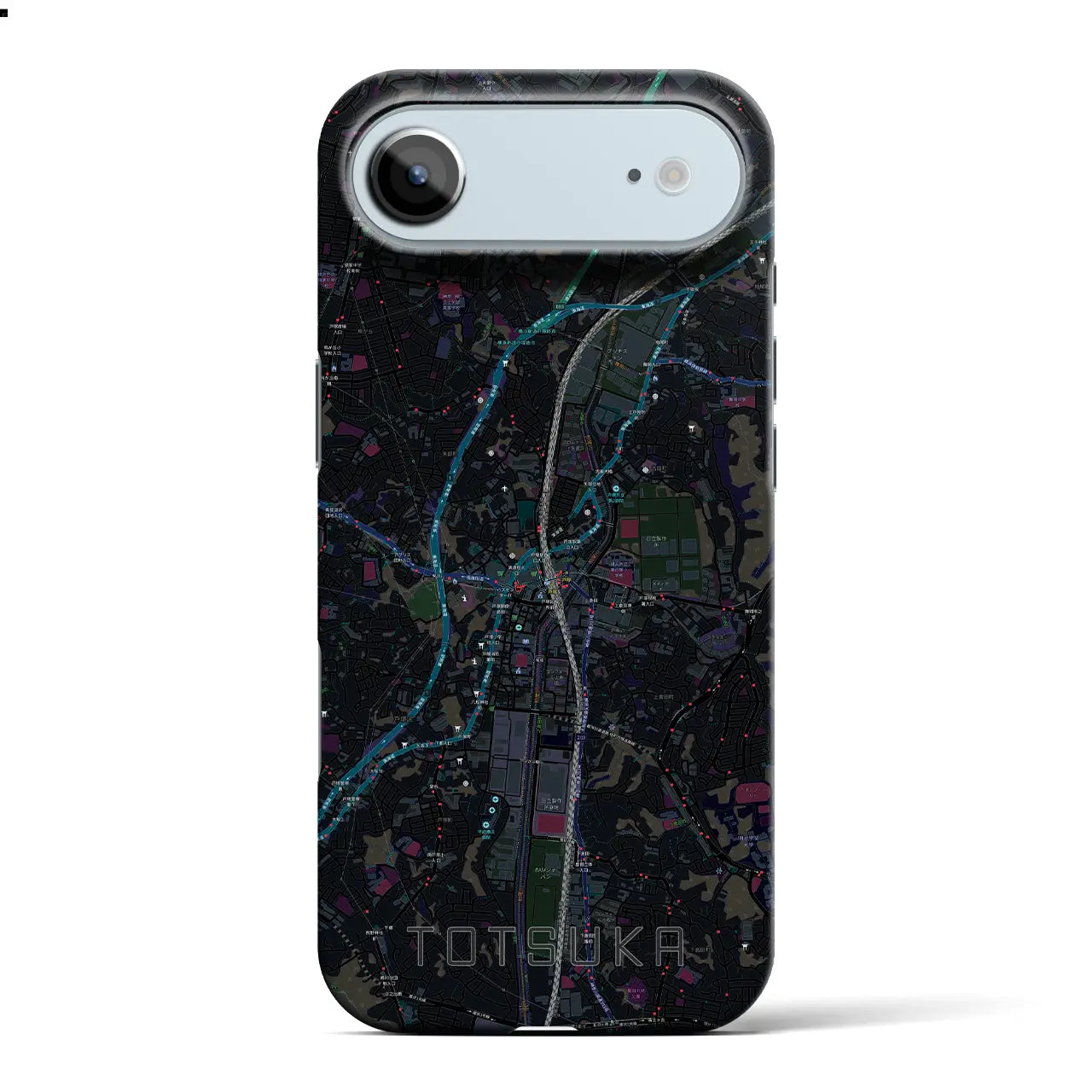 【戸塚(神奈川県)】地図柄iPhoneケース(バックカバータイプ)