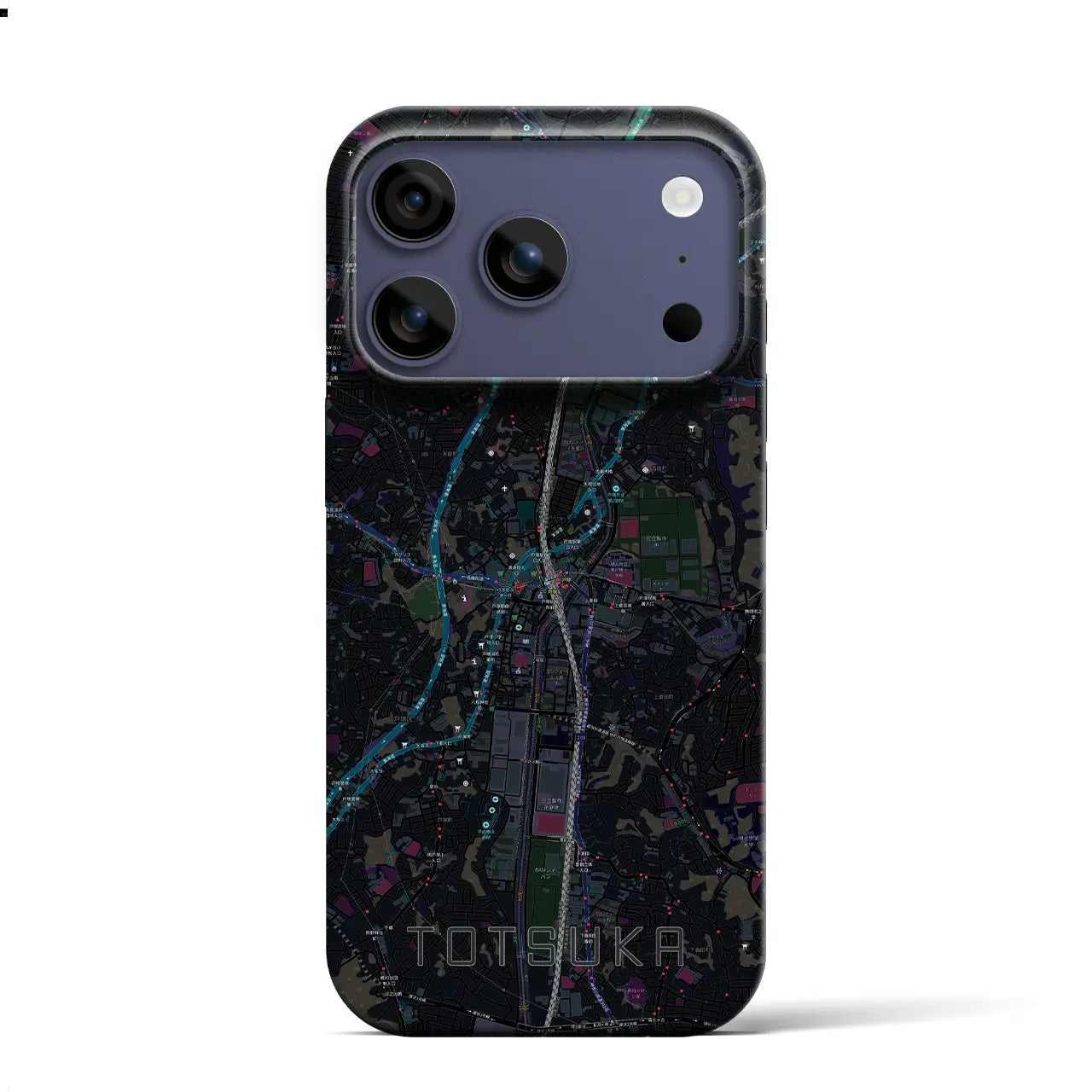 【戸塚(神奈川県)】地図柄iPhoneケース(バックカバータイプ)