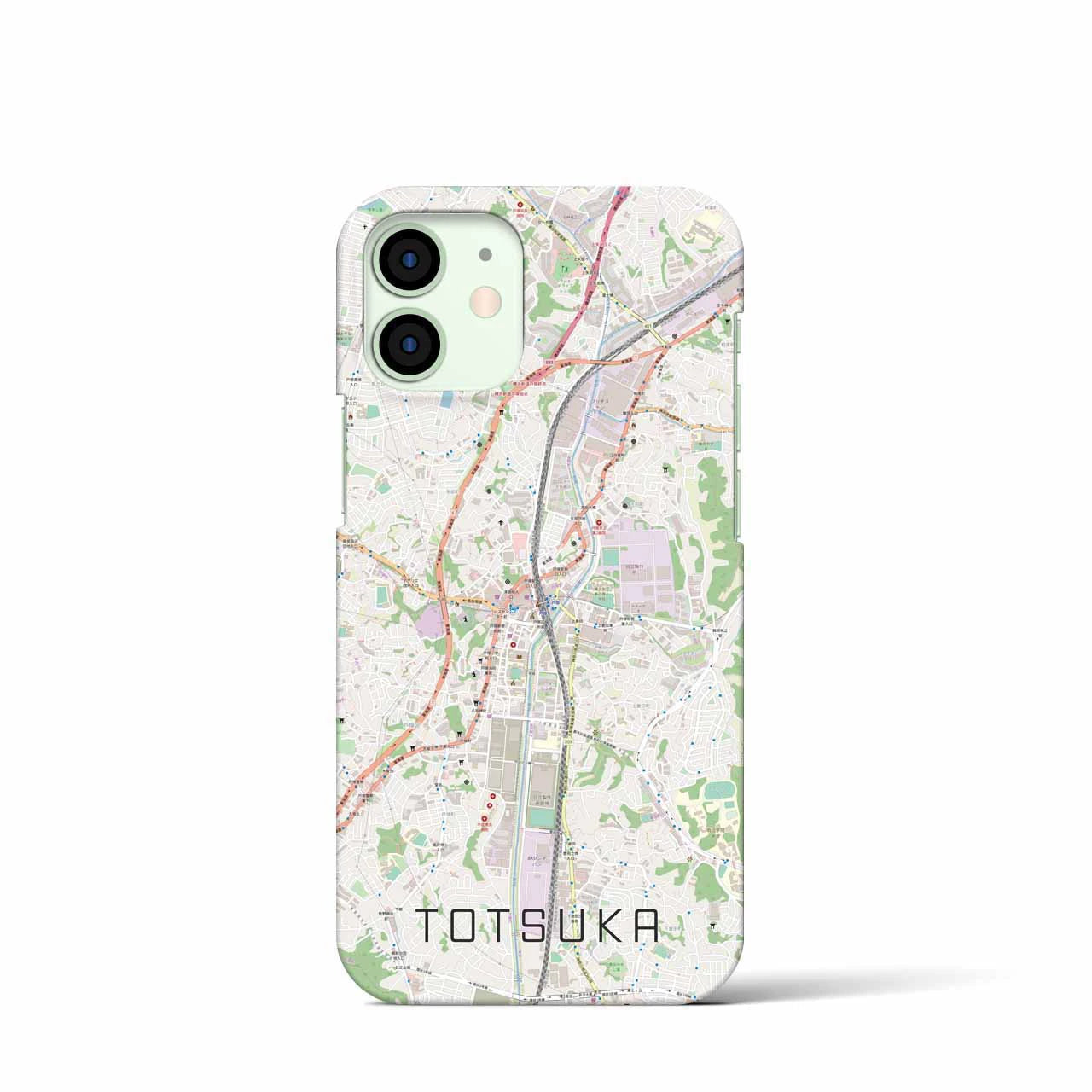 【戸塚(神奈川県)】地図柄iPhoneケース(バックカバータイプ)