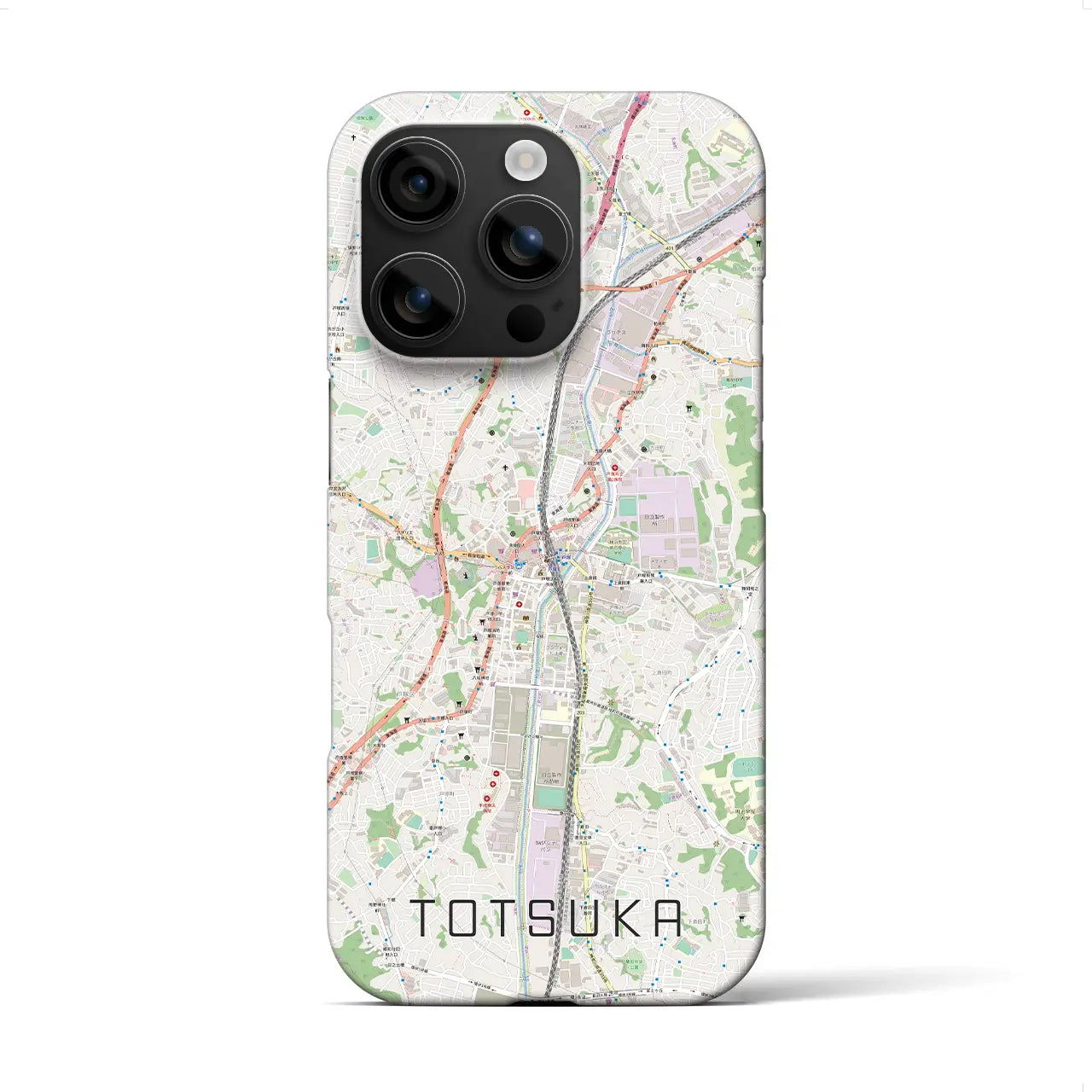 【戸塚(神奈川県)】地図柄iPhoneケース(バックカバータイプ)