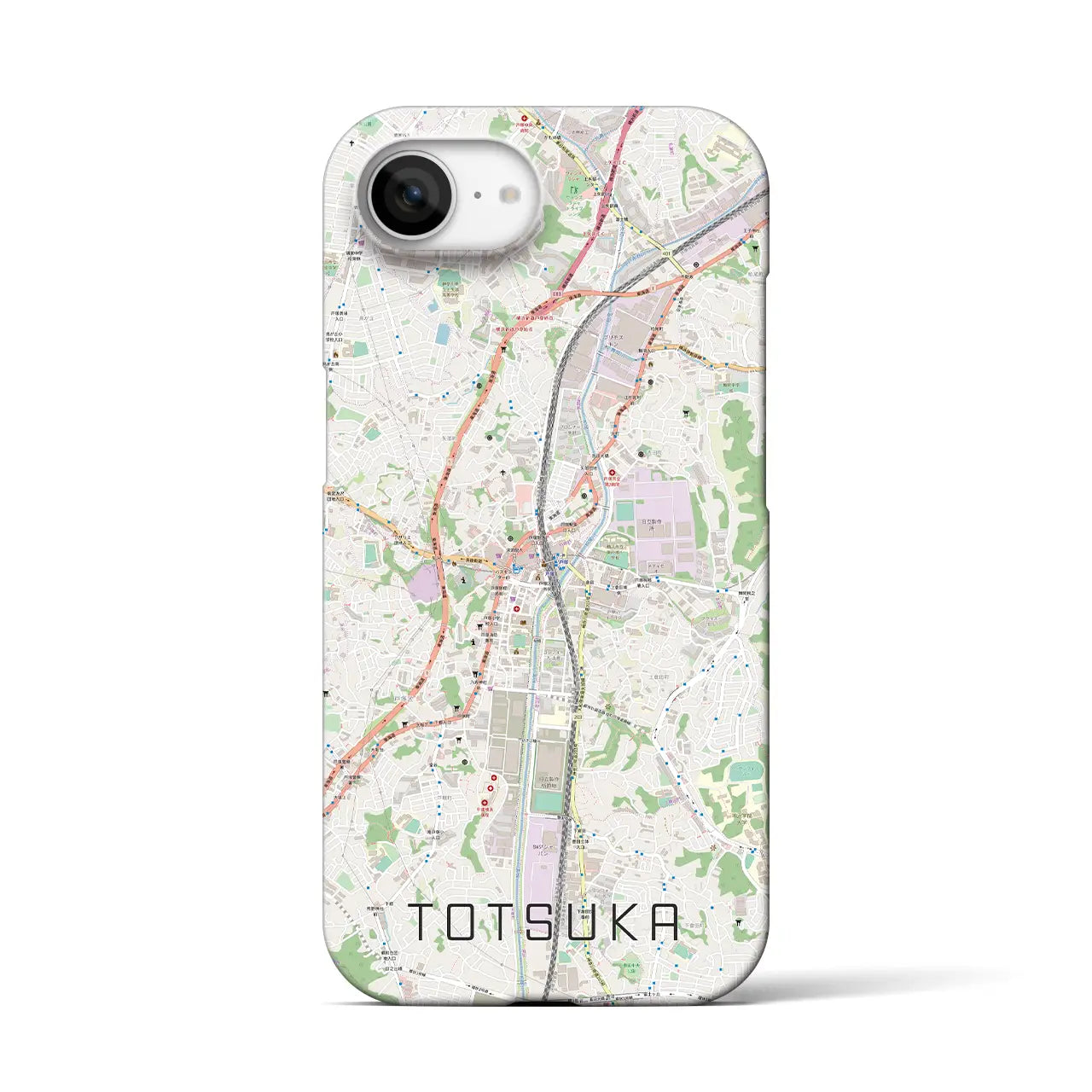 【戸塚(神奈川県)】地図柄iPhoneケース(バックカバータイプ)