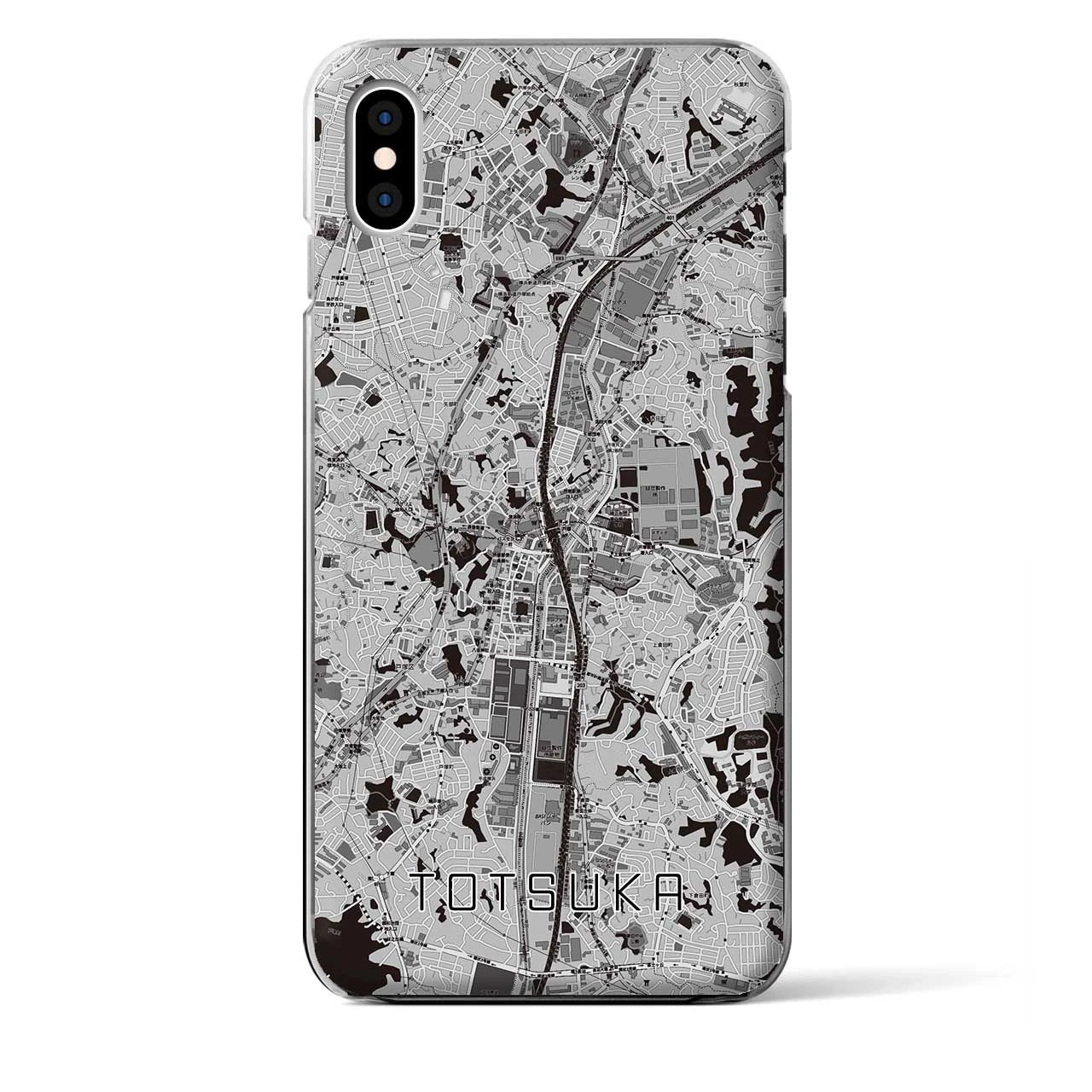 【戸塚(神奈川県)】地図柄iPhoneケース(クリアタイプ)