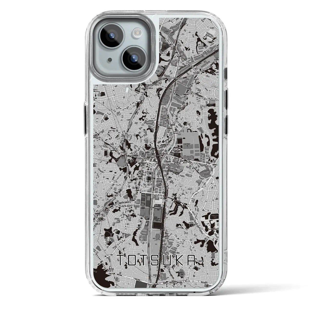 【戸塚(神奈川県)】地図柄iPhoneケース(MagSafeタイプ)