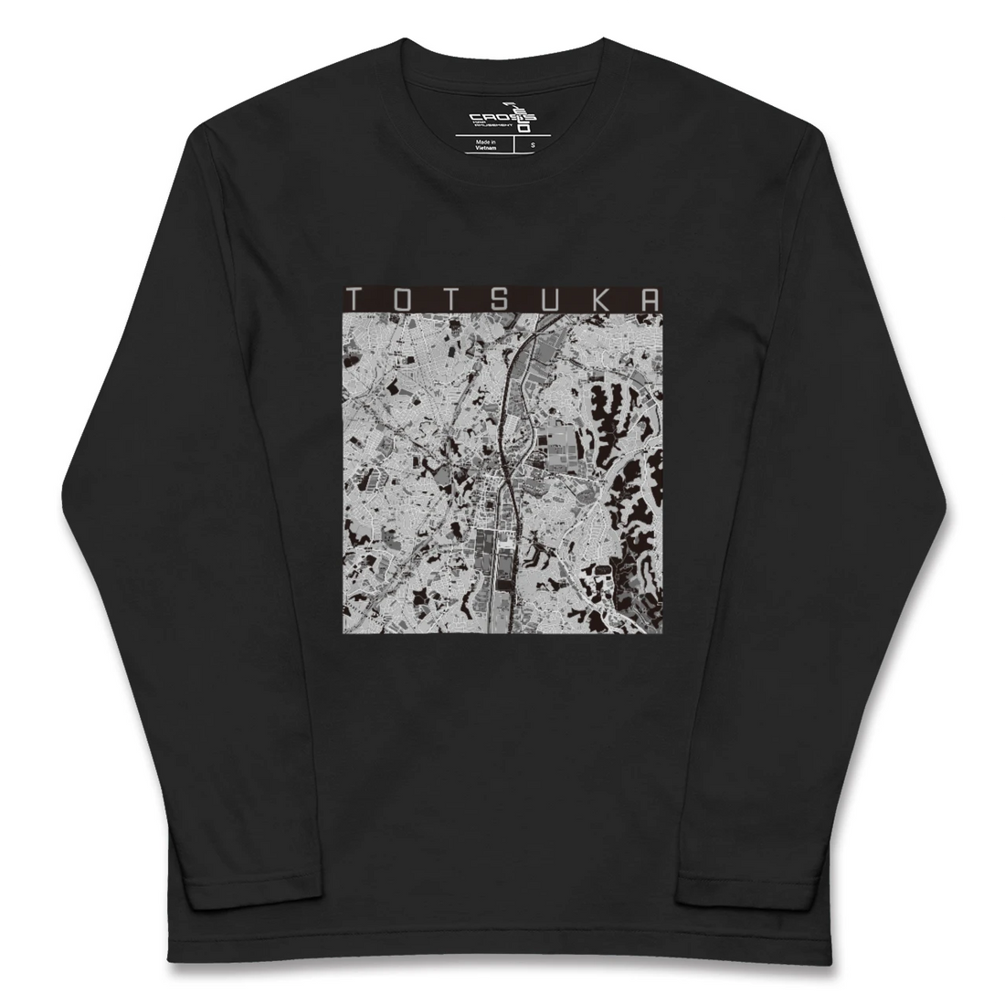 【戸塚(神奈川県)】地図柄ロングスリーブTシャツ