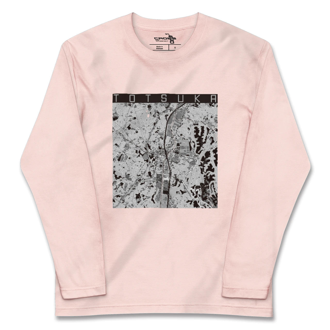 【戸塚(神奈川県)】地図柄ロングスリーブTシャツ