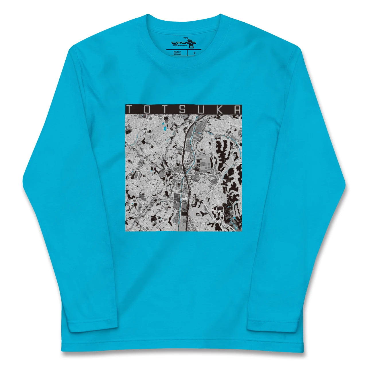 【戸塚(神奈川県)】地図柄ロングスリーブTシャツ