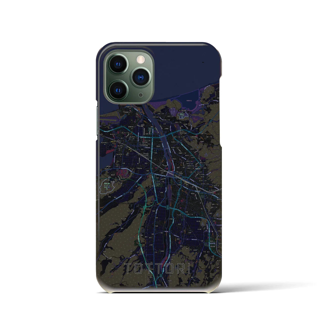 【鳥取(鳥取県)】地図柄iPhoneケース(バックカバータイプ)