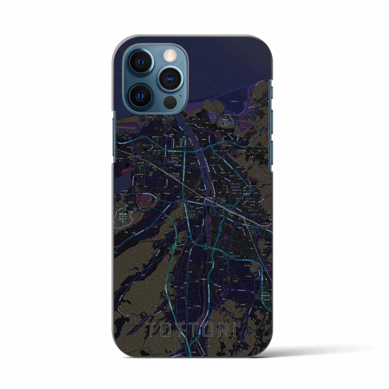 【鳥取(鳥取県)】地図柄iPhoneケース(バックカバータイプ)