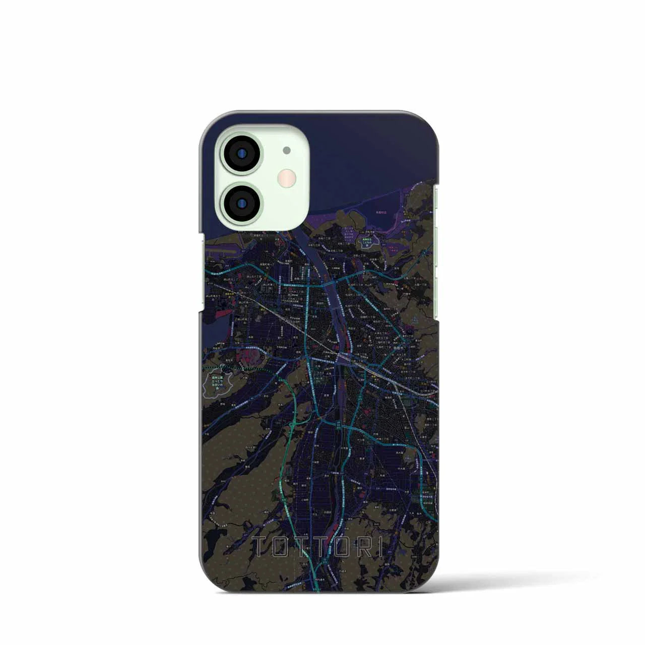 【鳥取(鳥取県)】地図柄iPhoneケース(バックカバータイプ)
