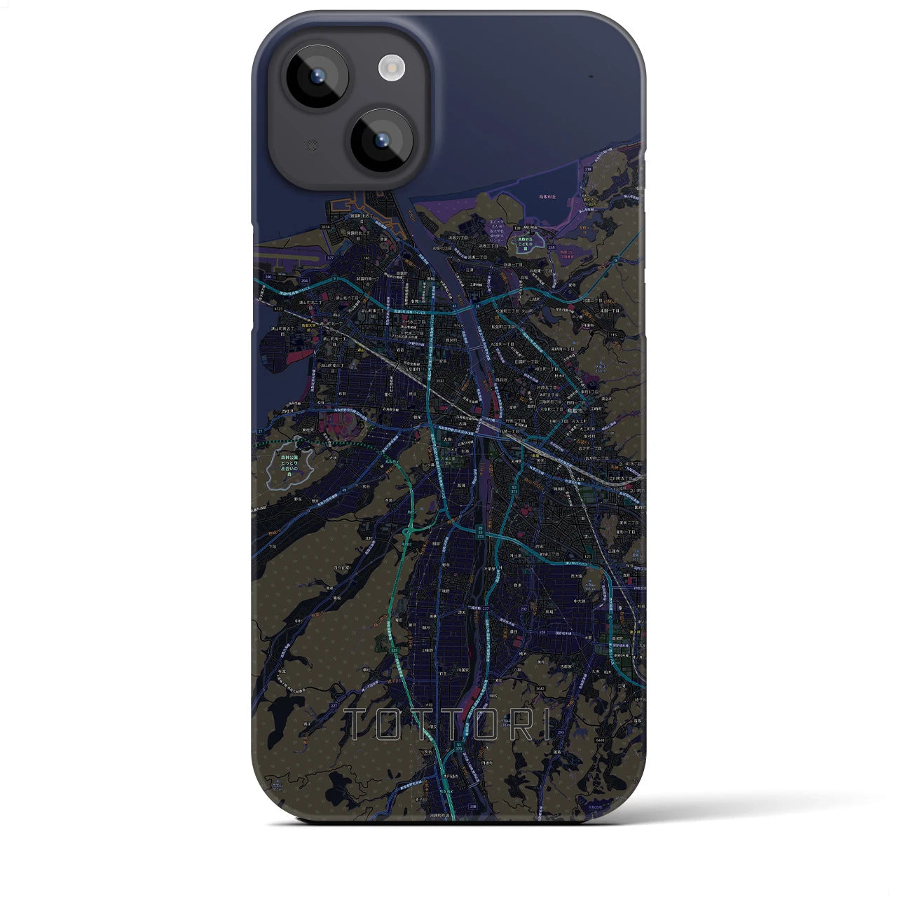 【鳥取(鳥取県)】地図柄iPhoneケース(バックカバータイプ)