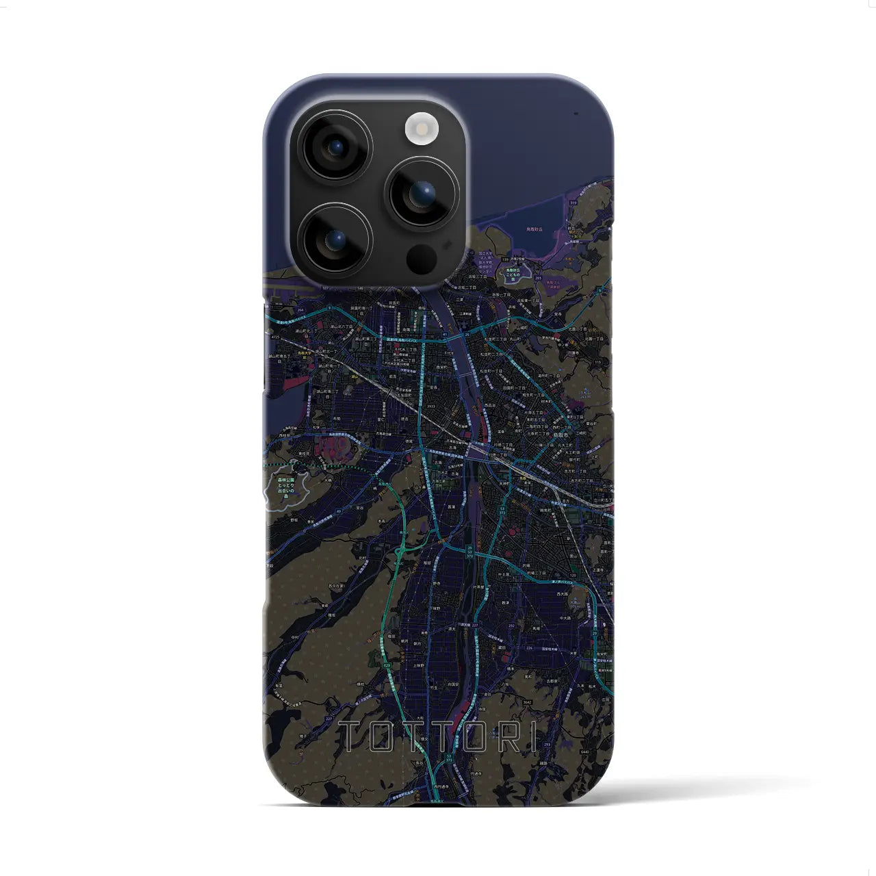 【鳥取(鳥取県)】地図柄iPhoneケース(バックカバータイプ)