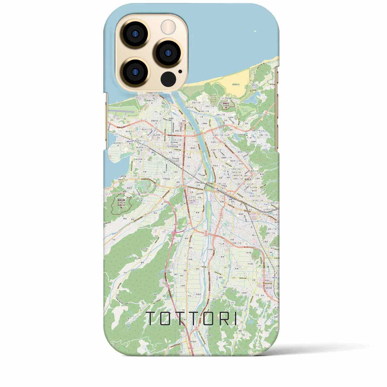【鳥取(鳥取県)】地図柄iPhoneケース(バックカバータイプ)