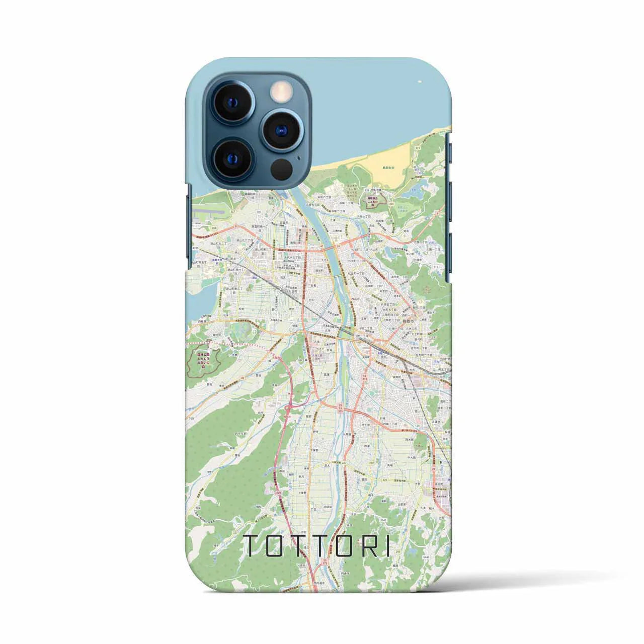 【鳥取(鳥取県)】地図柄iPhoneケース(バックカバータイプ)