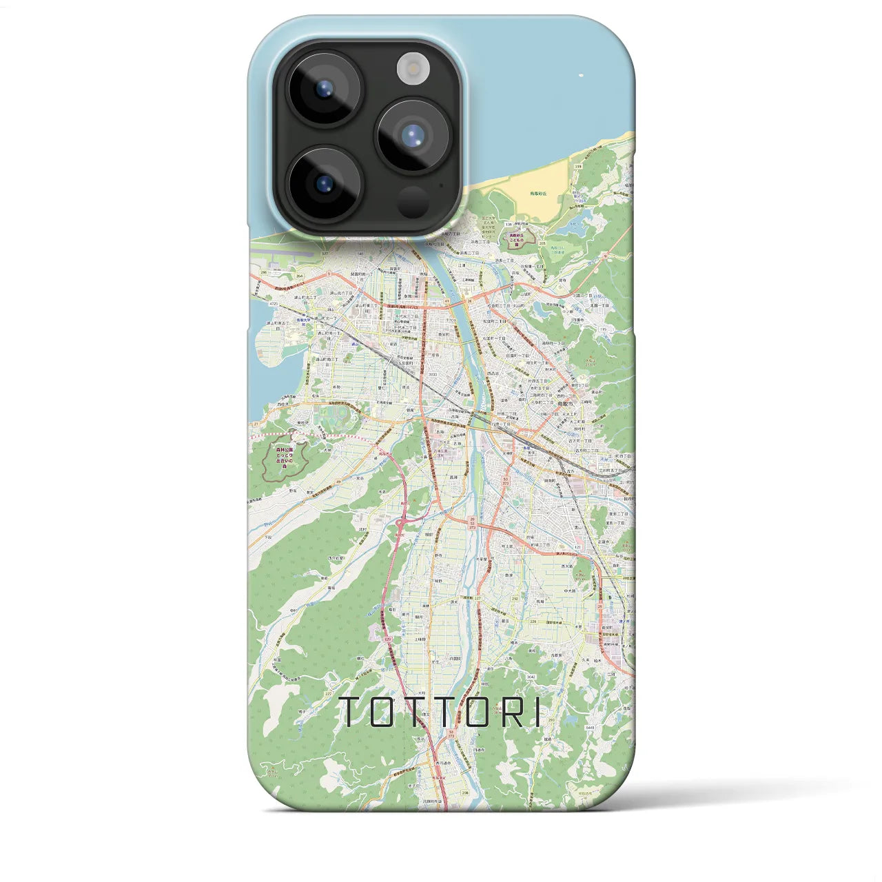 【鳥取(鳥取県)】地図柄iPhoneケース(バックカバータイプ)