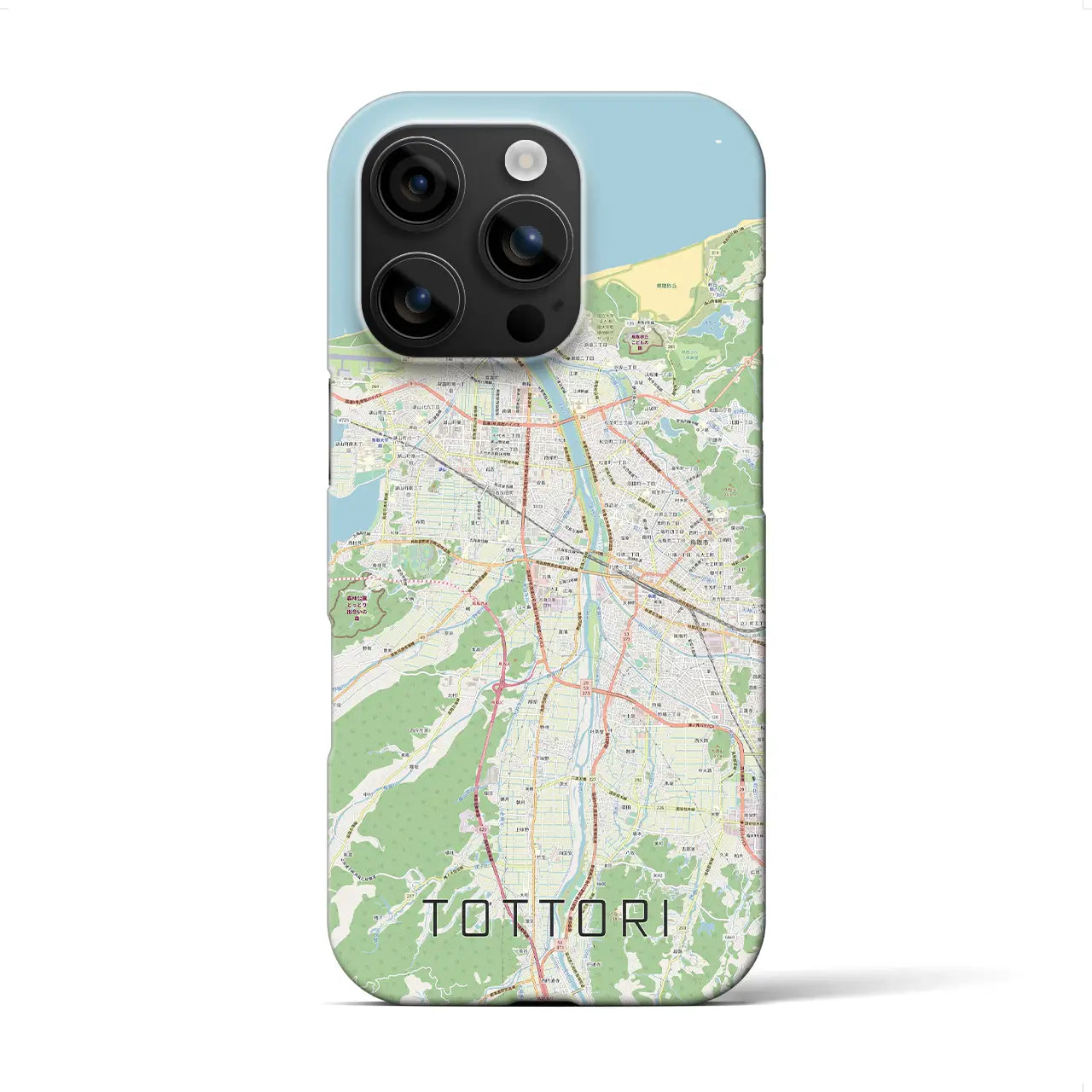 【鳥取(鳥取県)】地図柄iPhoneケース(バックカバータイプ)
