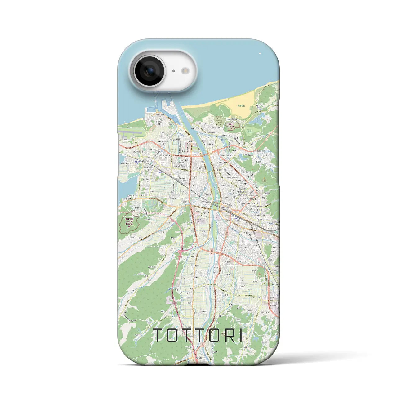 【鳥取(鳥取県)】地図柄iPhoneケース(バックカバータイプ)