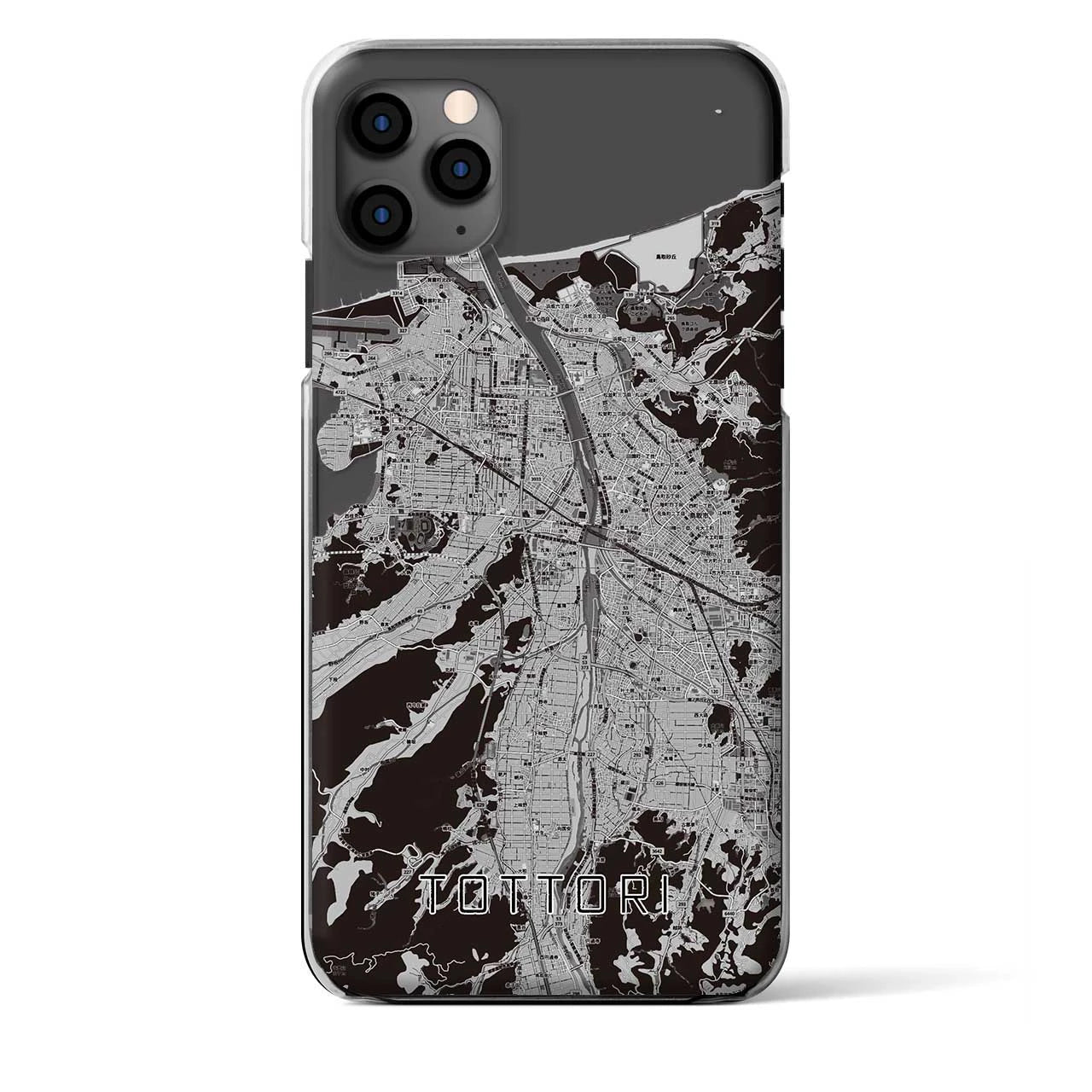 【鳥取(鳥取県)】地図柄iPhoneケース(クリアタイプ)