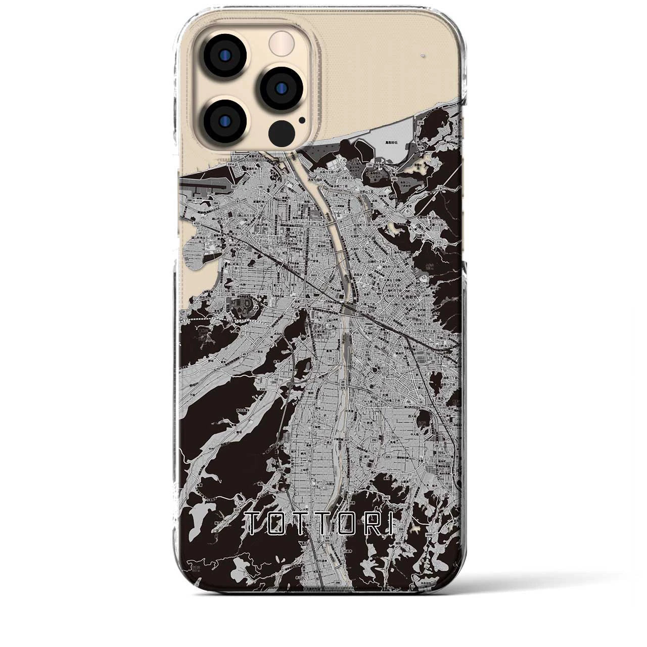 【鳥取(鳥取県)】地図柄iPhoneケース(クリアタイプ)