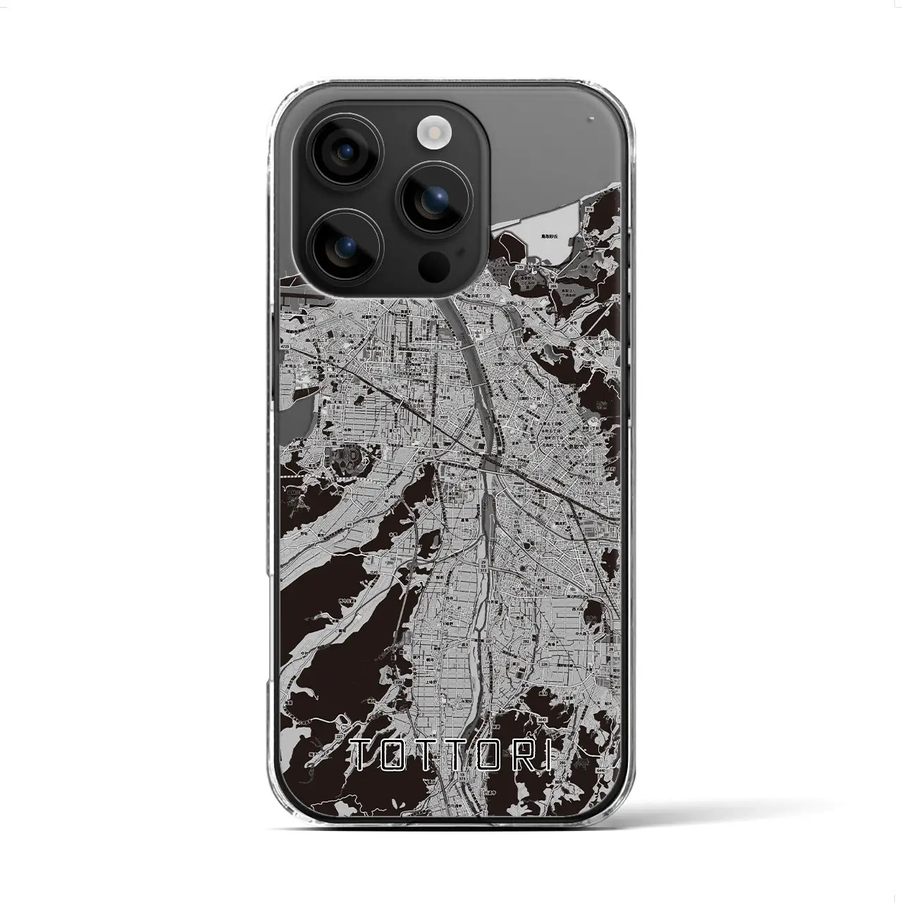 【鳥取(鳥取県)】地図柄iPhoneケース(クリアタイプ)