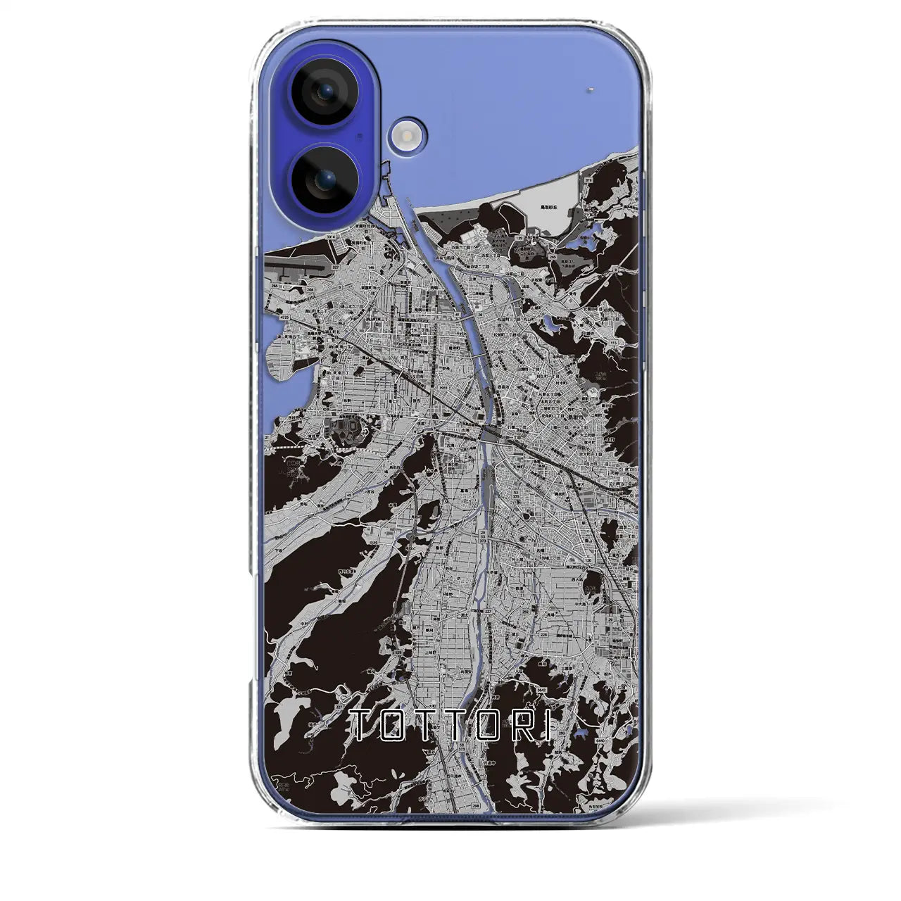 【鳥取(鳥取県)】地図柄iPhoneケース(クリアタイプ)
