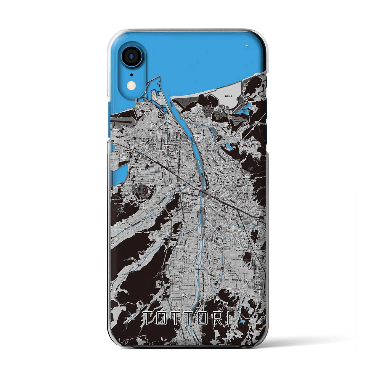 【鳥取(鳥取県)】地図柄iPhoneケース(クリアタイプ)