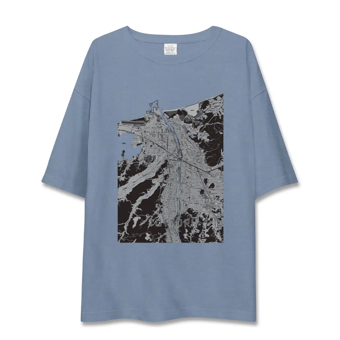 【鳥取(鳥取県)】地図柄ビッグシルエットTシャツ