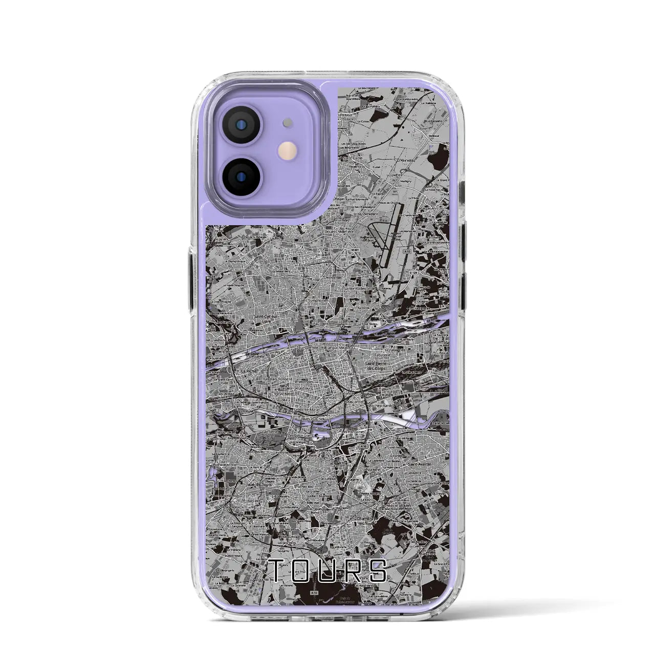 【トゥール(フランス)】地図柄iPhoneケース(MagSafeタイプ)