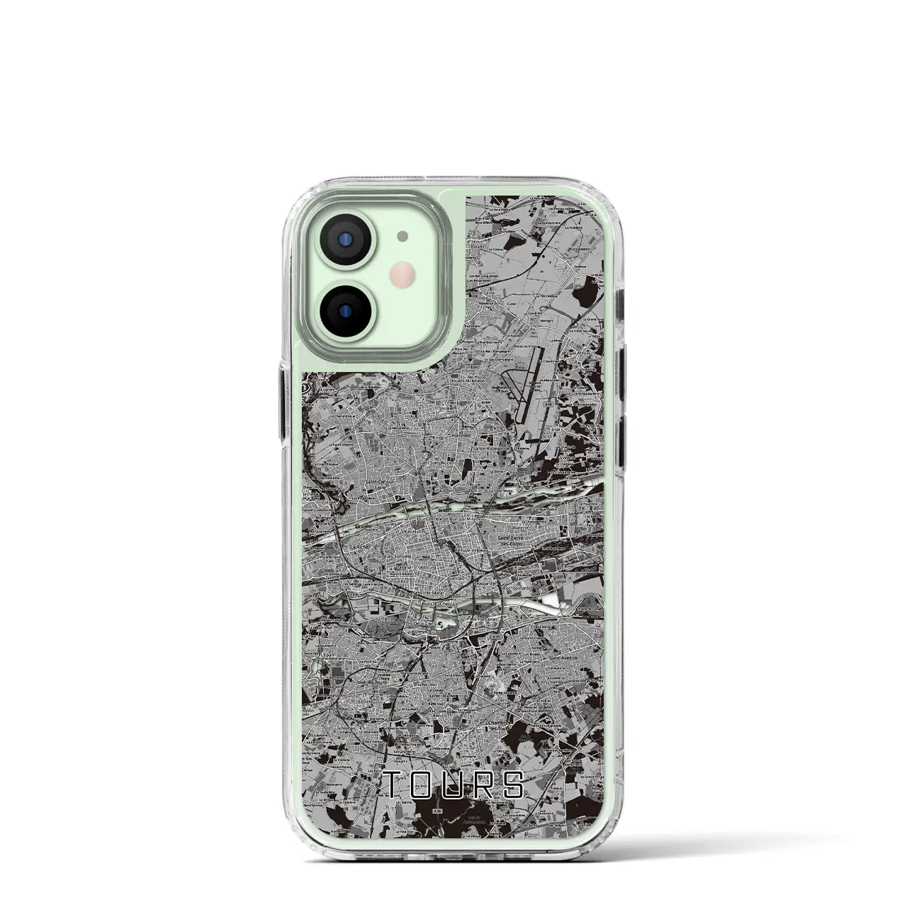 【トゥール(フランス)】地図柄iPhoneケース(MagSafeタイプ)