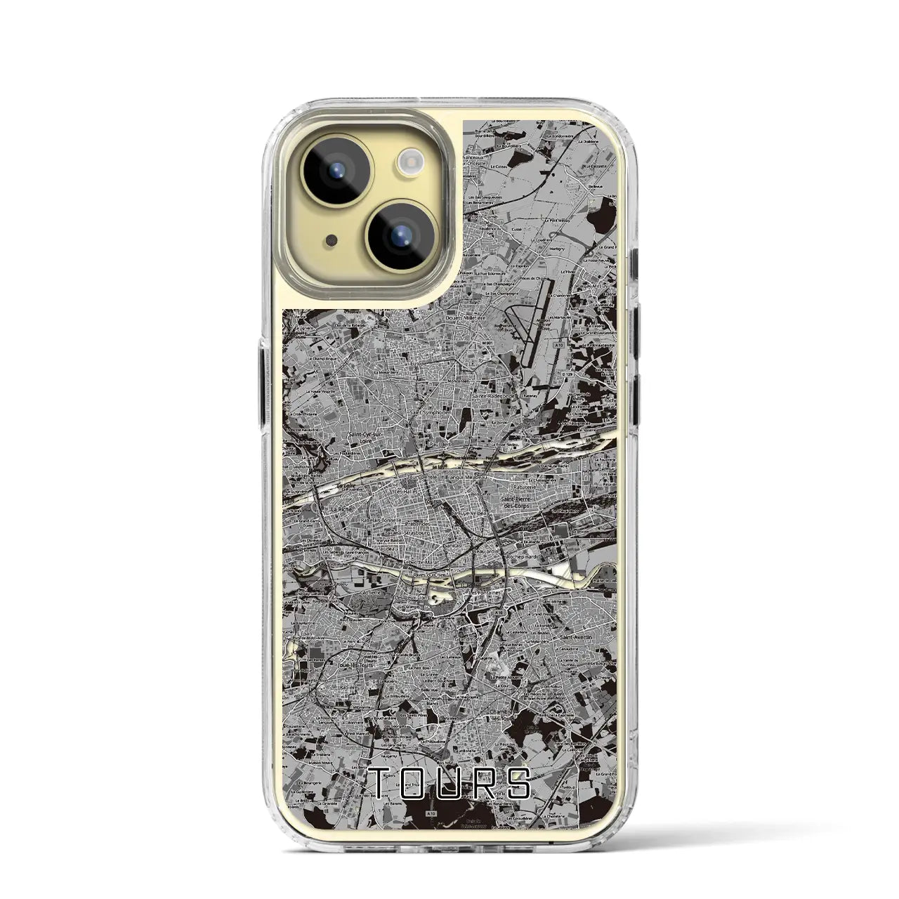 【トゥール(フランス)】地図柄iPhoneケース(MagSafeタイプ)