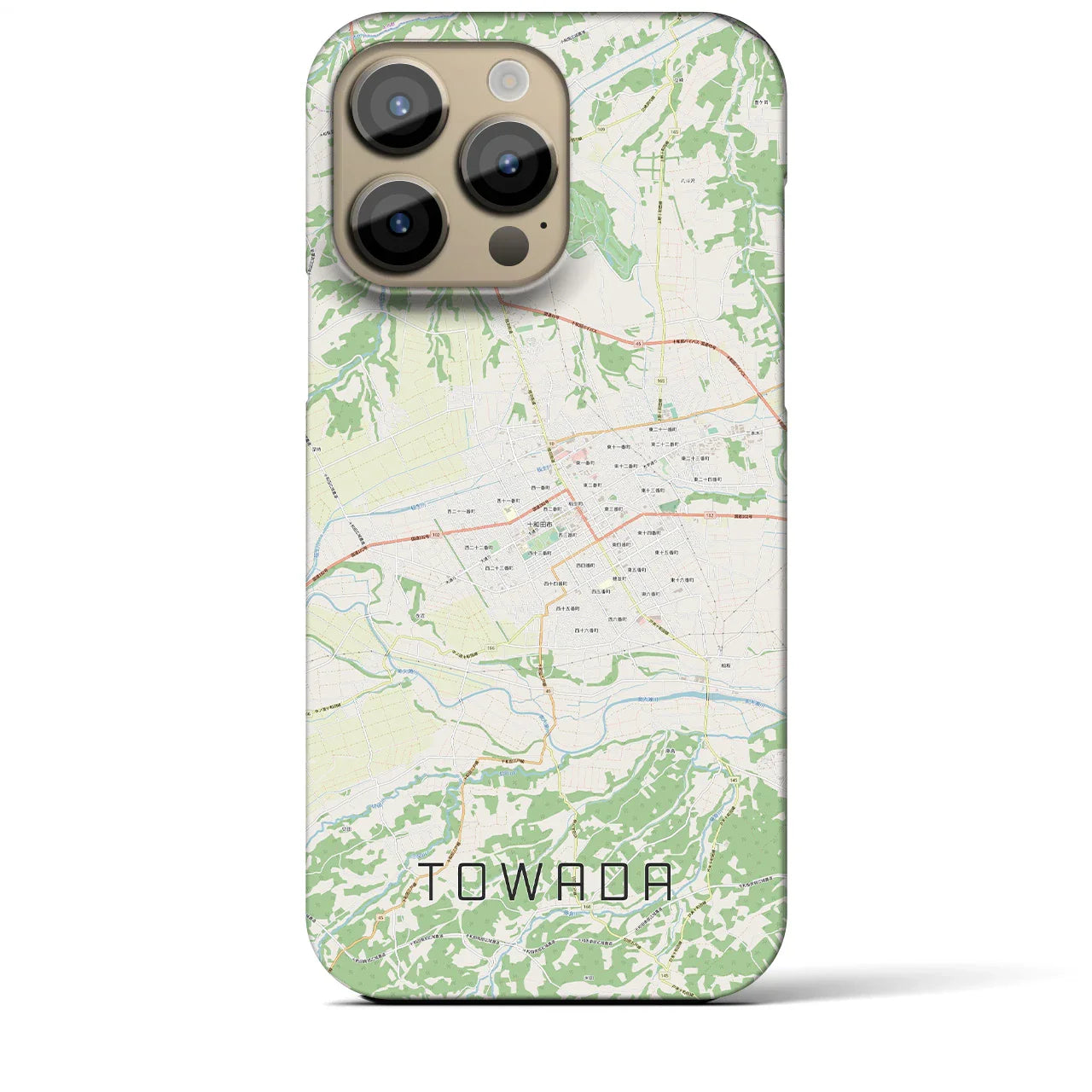 【十和田(青森県)】地図柄iPhoneケース(バックカバータイプ)