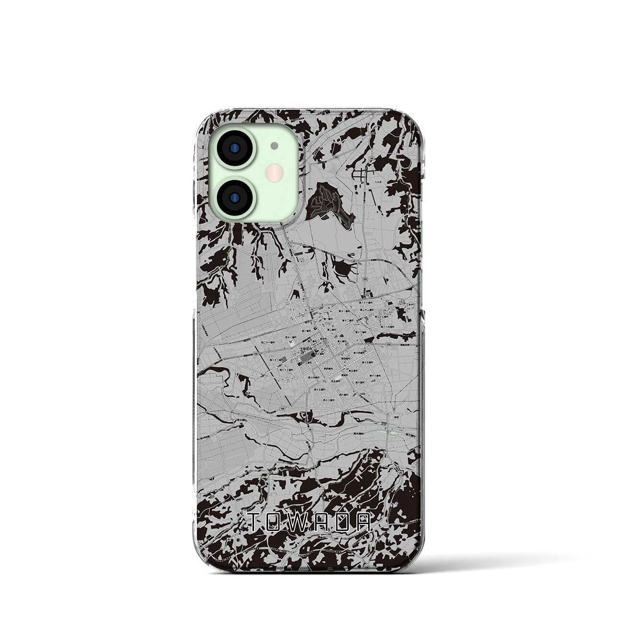 【十和田(青森県)】地図柄iPhoneケース(クリアタイプ)