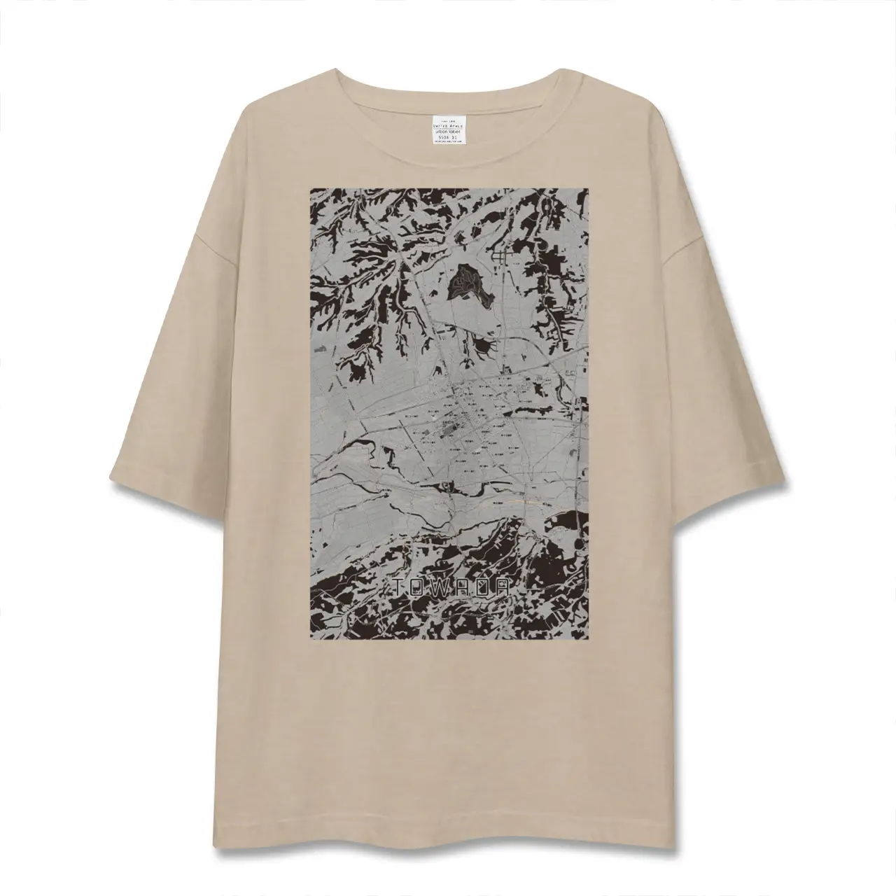 【十和田(青森県)】地図柄ビッグシルエットTシャツ