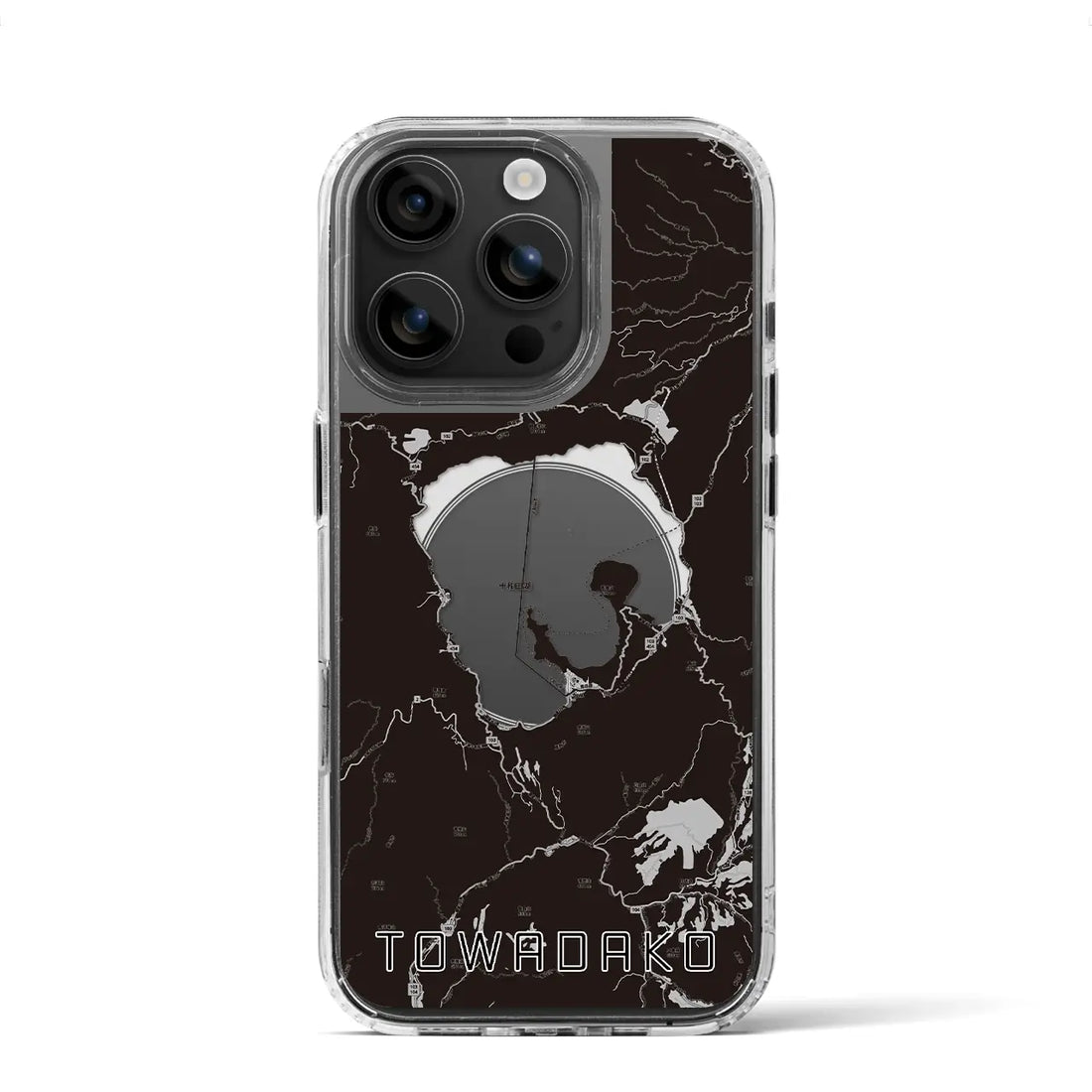 【十和田湖(青森県)】地図柄iPhoneケース(MagSafeタイプ)