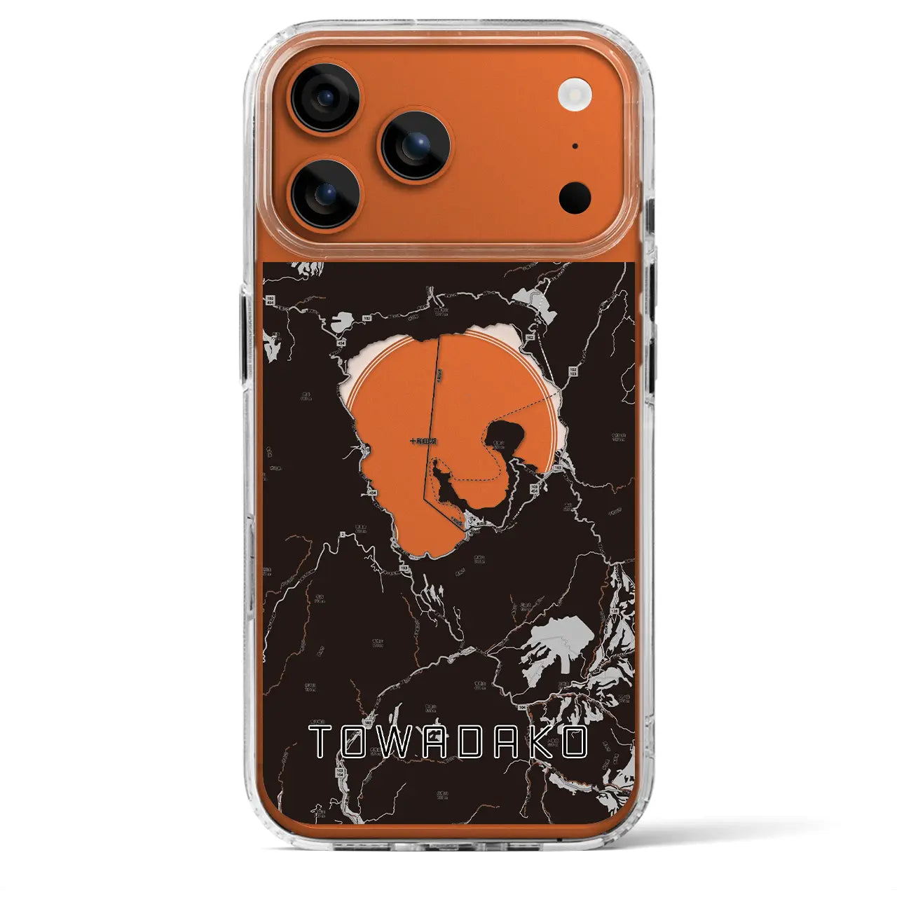 【十和田湖(青森県)】地図柄iPhoneケース(MagSafeタイプ)