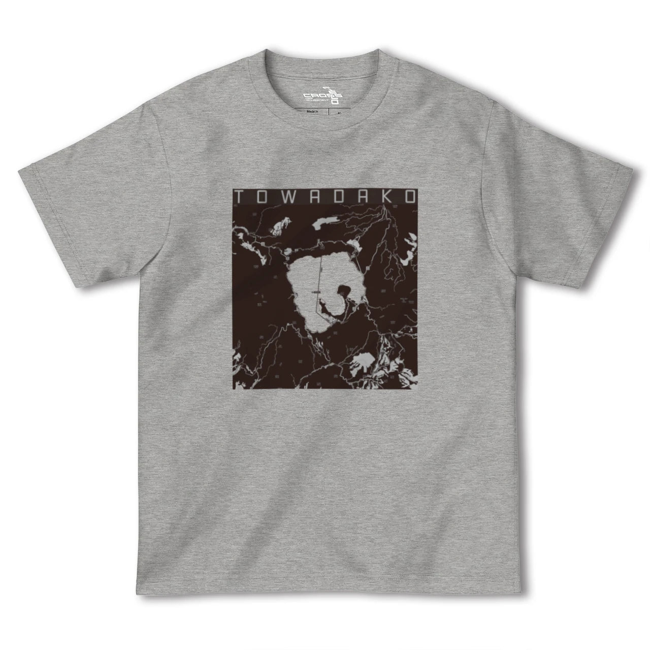 【十和田湖(青森県)】地図柄ヘビーウェイトTシャツ