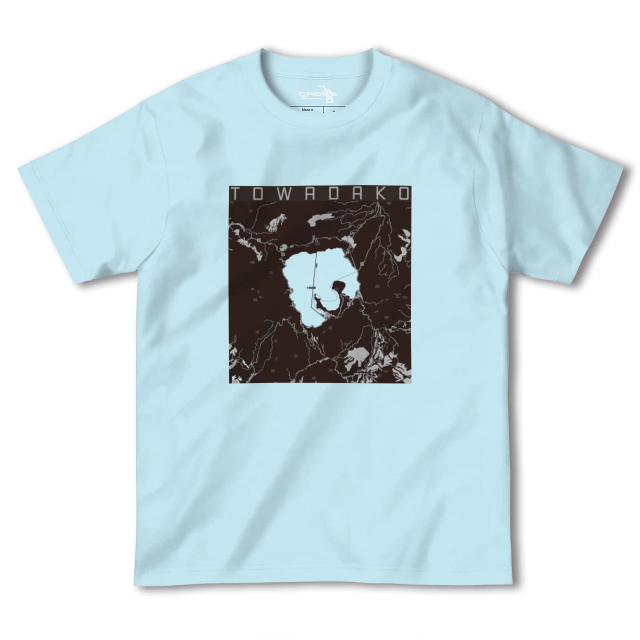 【十和田湖(青森県)】地図柄ヘビーウェイトTシャツ