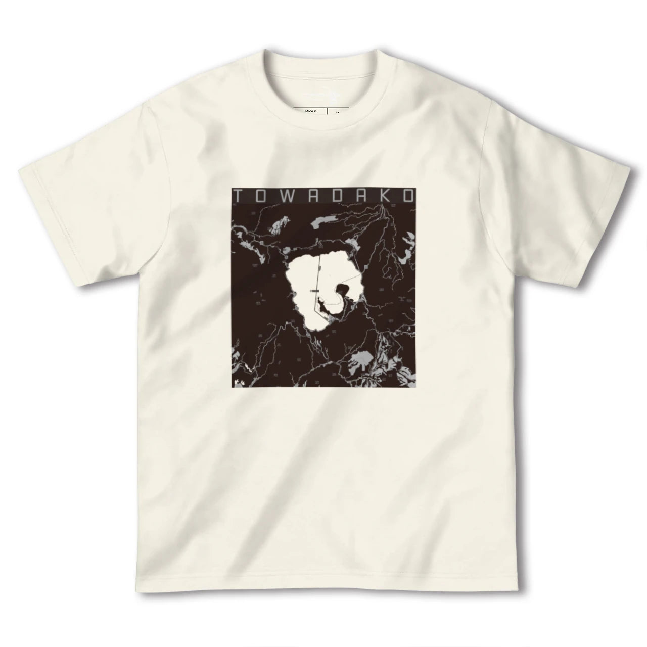 【十和田湖(青森県)】地図柄ヘビーウェイトTシャツ