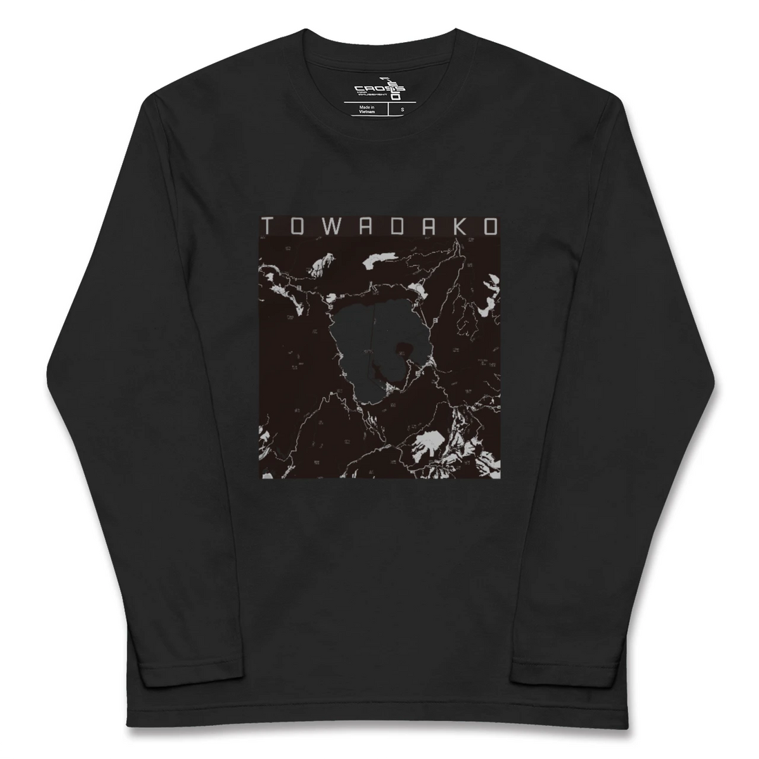 【十和田湖(青森県)】地図柄ロングスリーブTシャツ