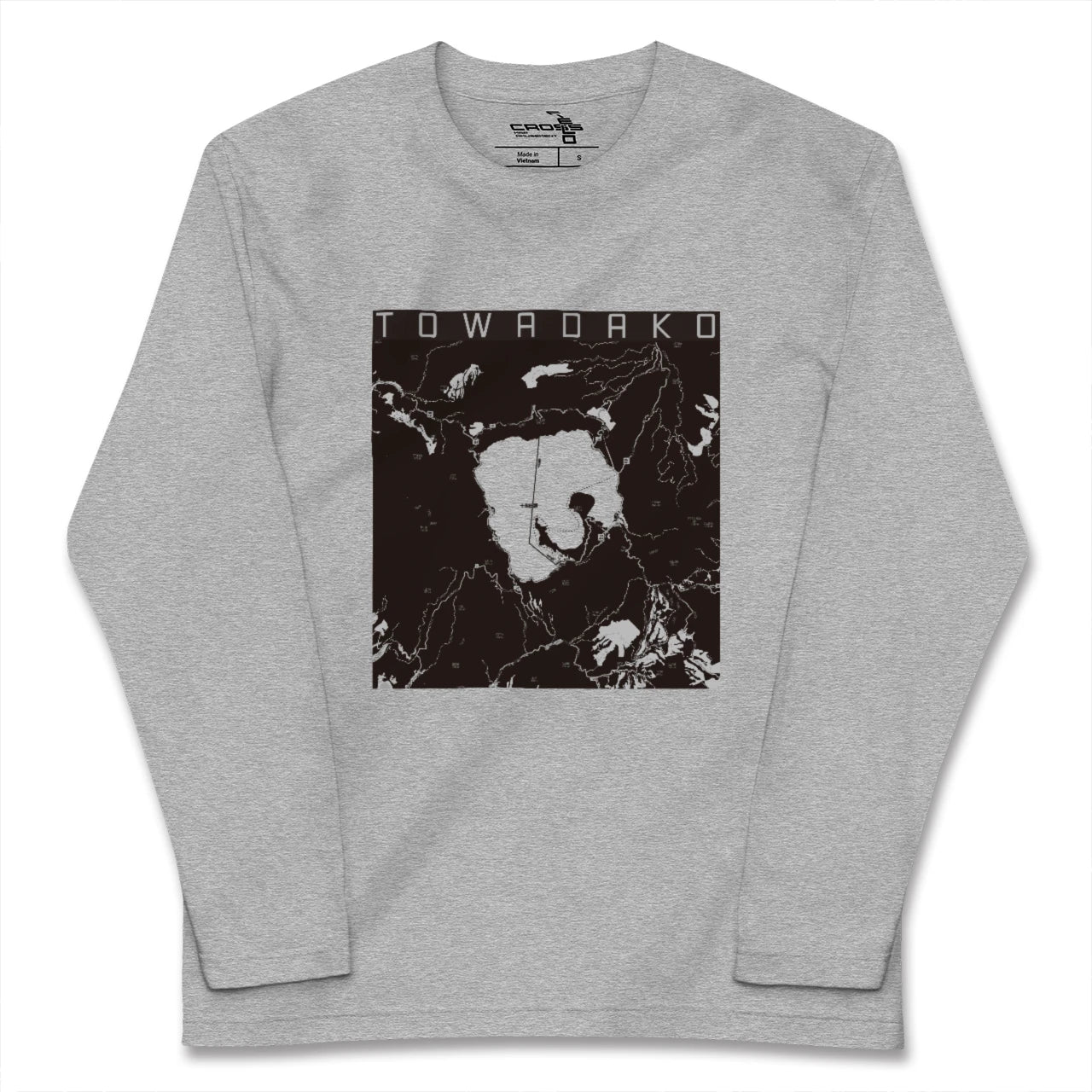 【十和田湖(青森県)】地図柄ロングスリーブTシャツ