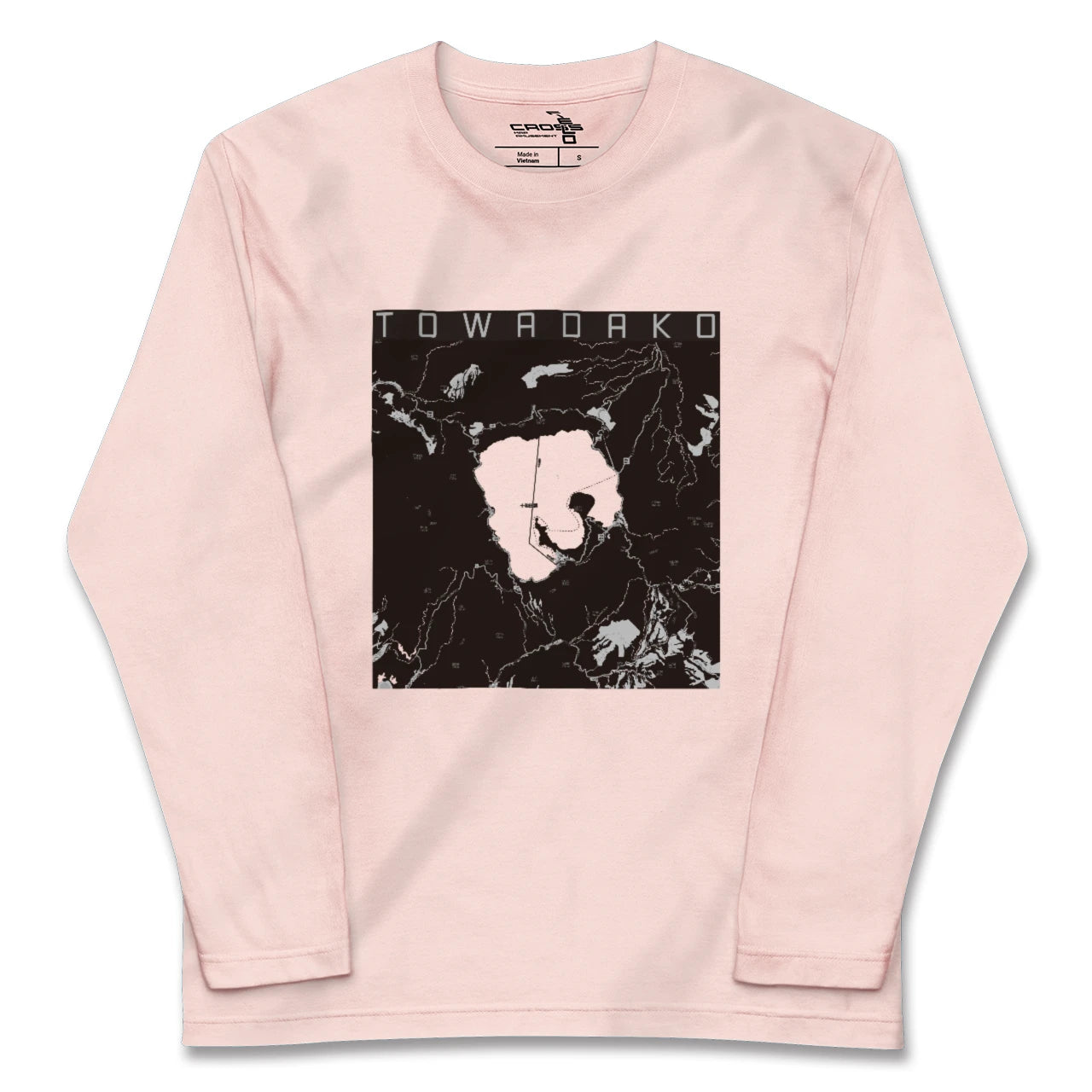 【十和田湖(青森県)】地図柄ロングスリーブTシャツ