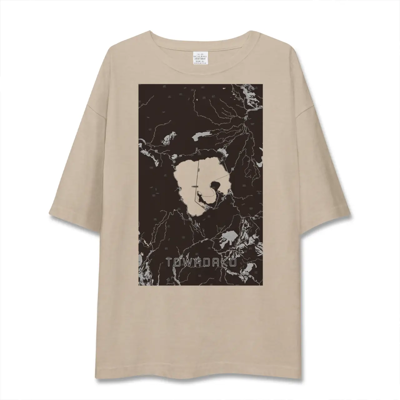 【十和田湖(青森県)】地図柄ビッグシルエットTシャツ