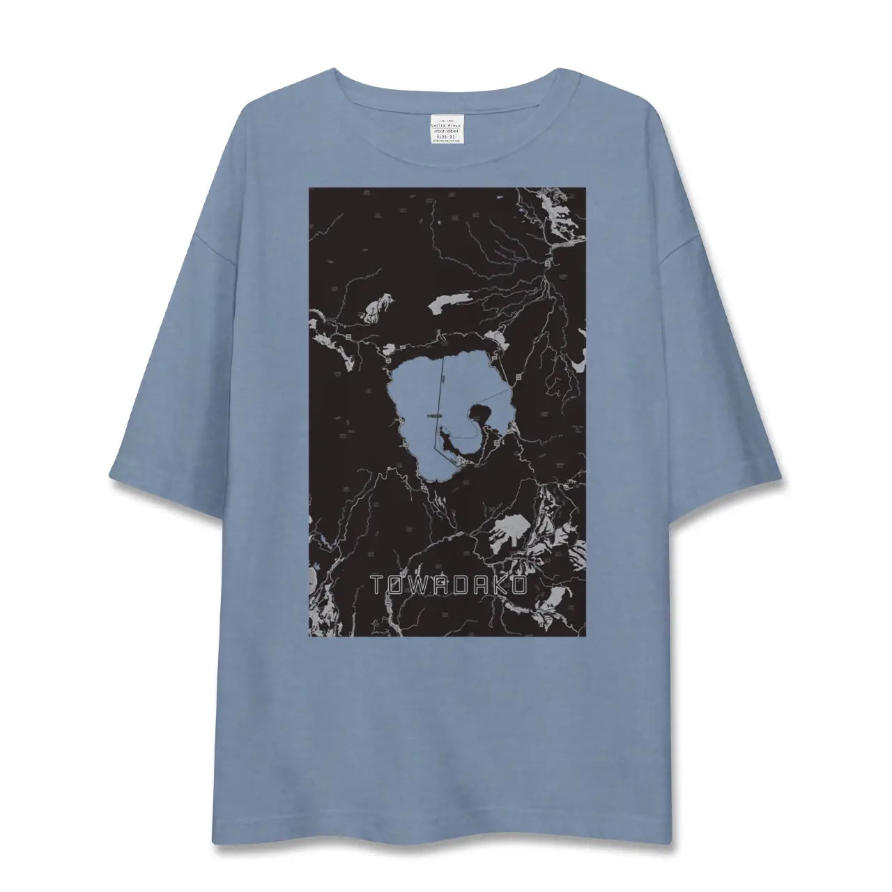 【十和田湖(青森県)】地図柄ビッグシルエットTシャツ