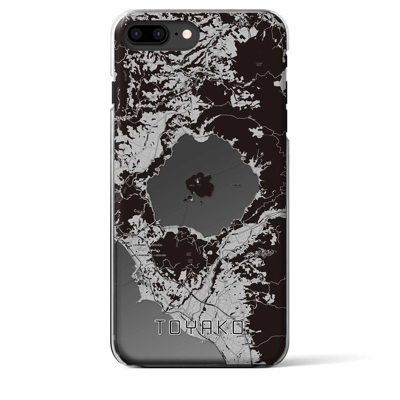 【洞爺湖(北海道)】地図柄iPhoneケース(クリアタイプ)