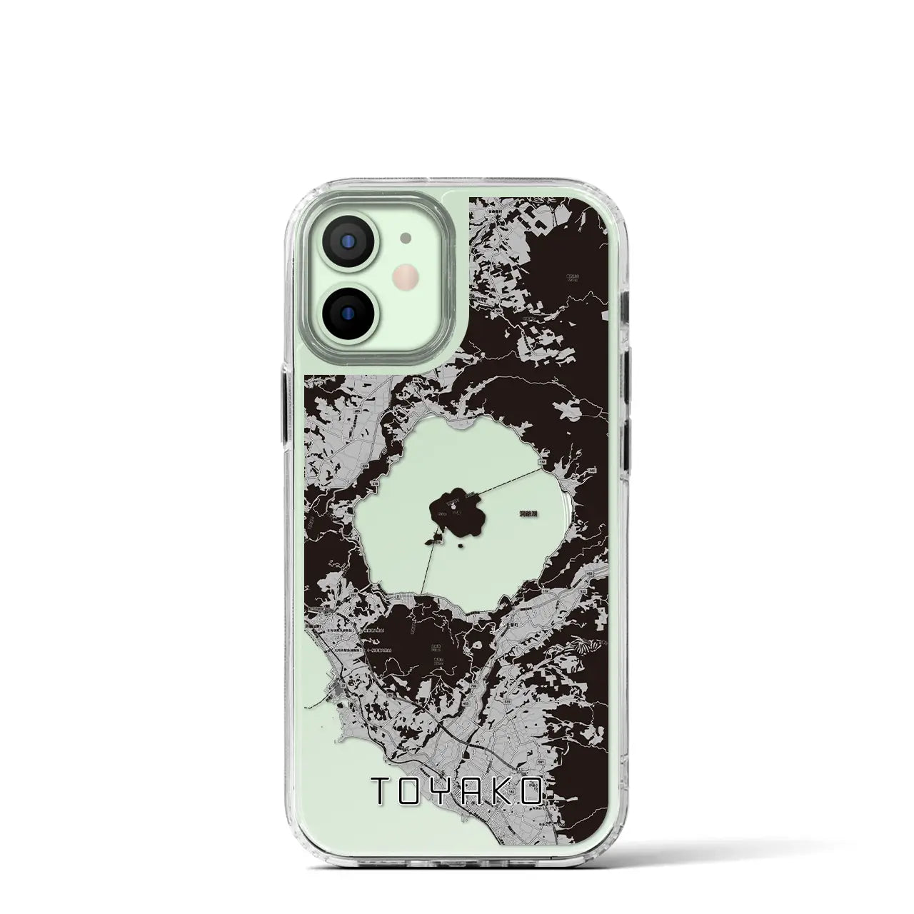 【洞爺湖(北海道)】地図柄iPhoneケース(MagSafeタイプ)