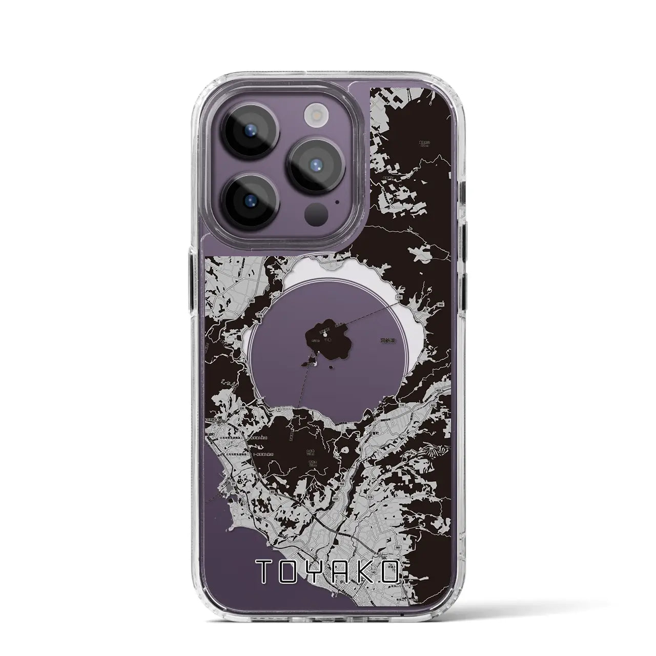 【洞爺湖(北海道)】地図柄iPhoneケース(MagSafeタイプ)