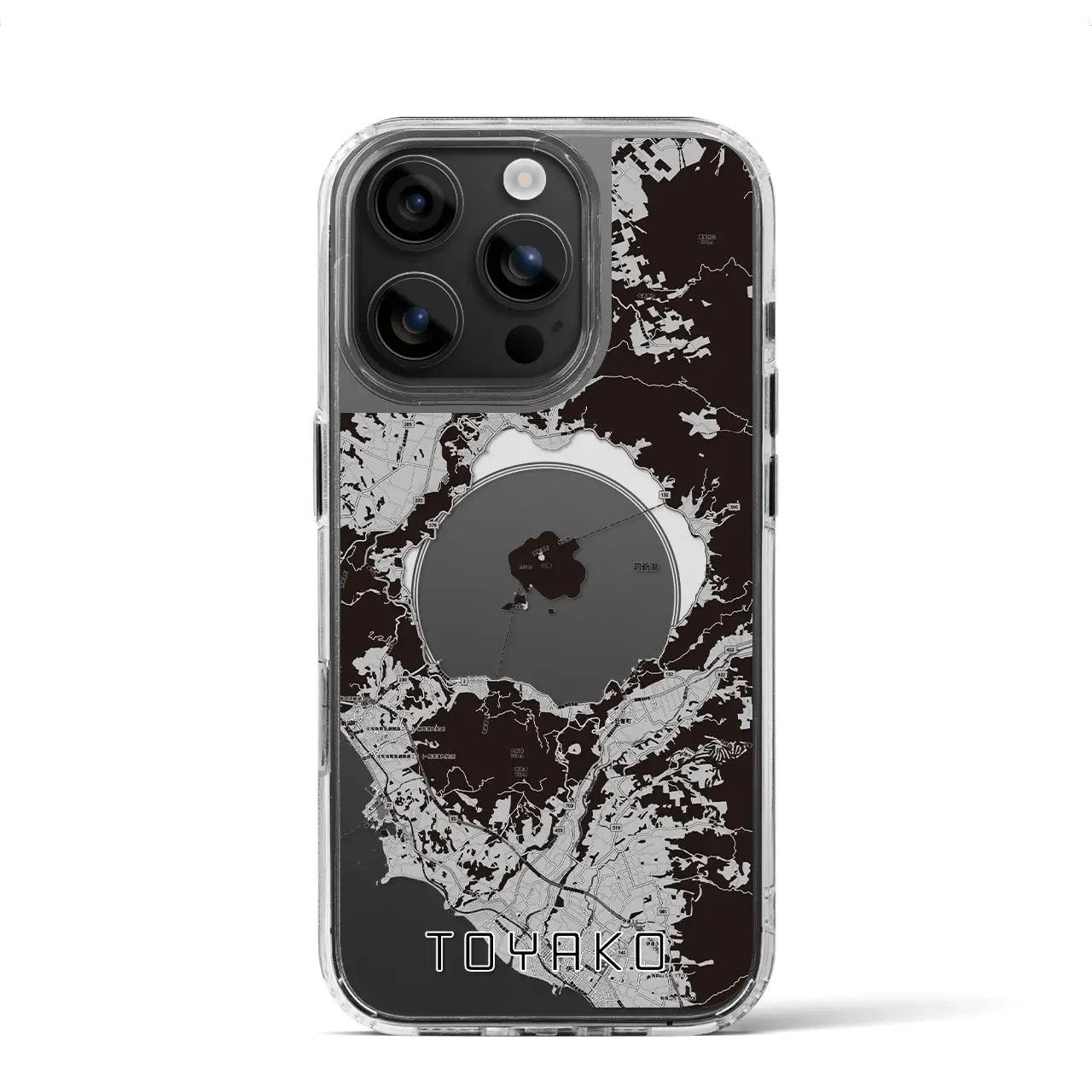 【洞爺湖(北海道)】地図柄iPhoneケース(MagSafeタイプ)
